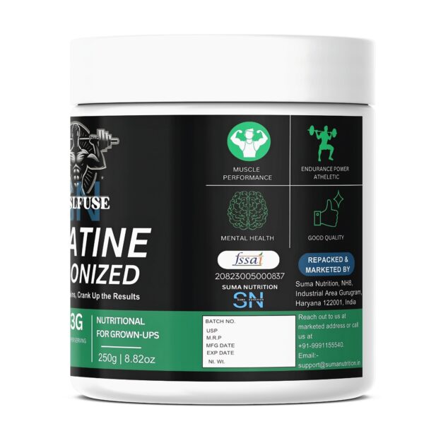 Micronised Formula for Enhanced Absorption: Our advanced micronisation process ensures superior absorption, allowing your body to utilize creatine more efficiently, leading to improved performance and quicker recovery times.